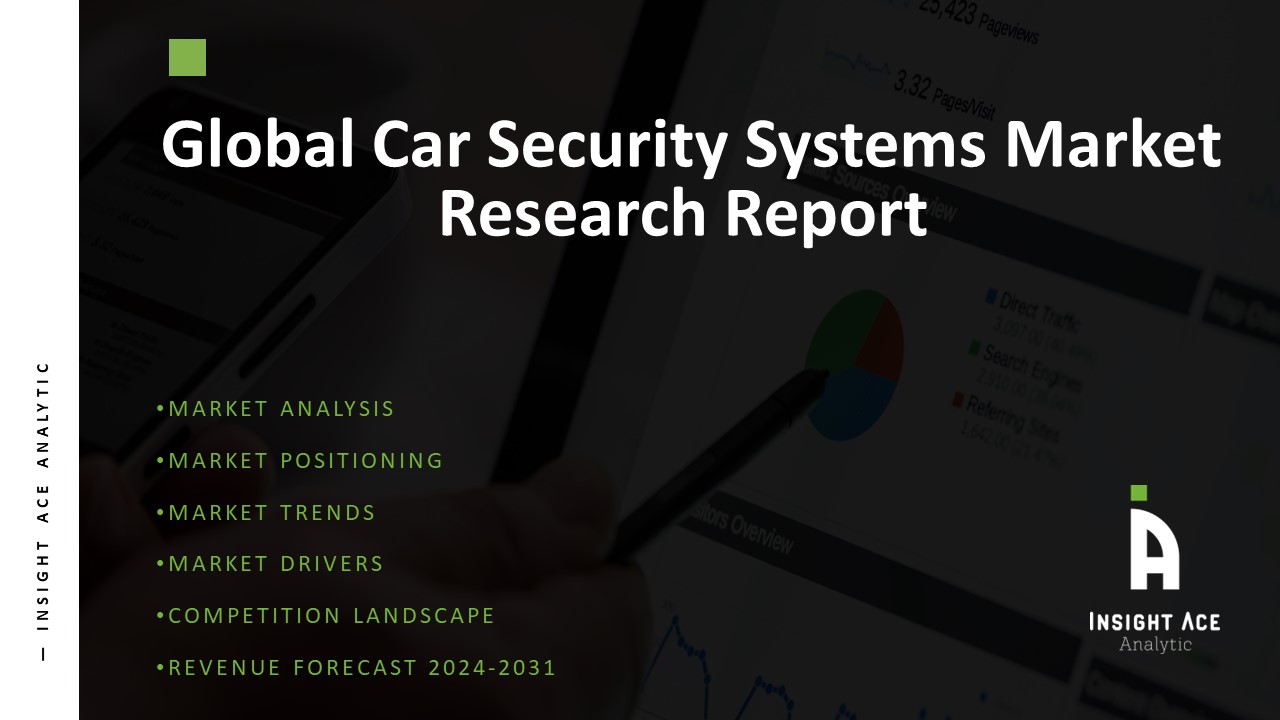 Car Security System Market Gears Up for Explosive Growth by 2031- New Report